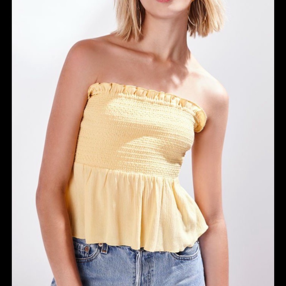 LA Hearts Yellow Tube Top